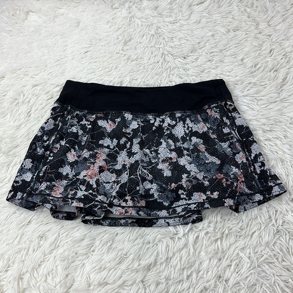 Lululemon Pace Rival Skirt (Regular) *No Panels Spring Bloom Multi / Black - Picture 1 of 6